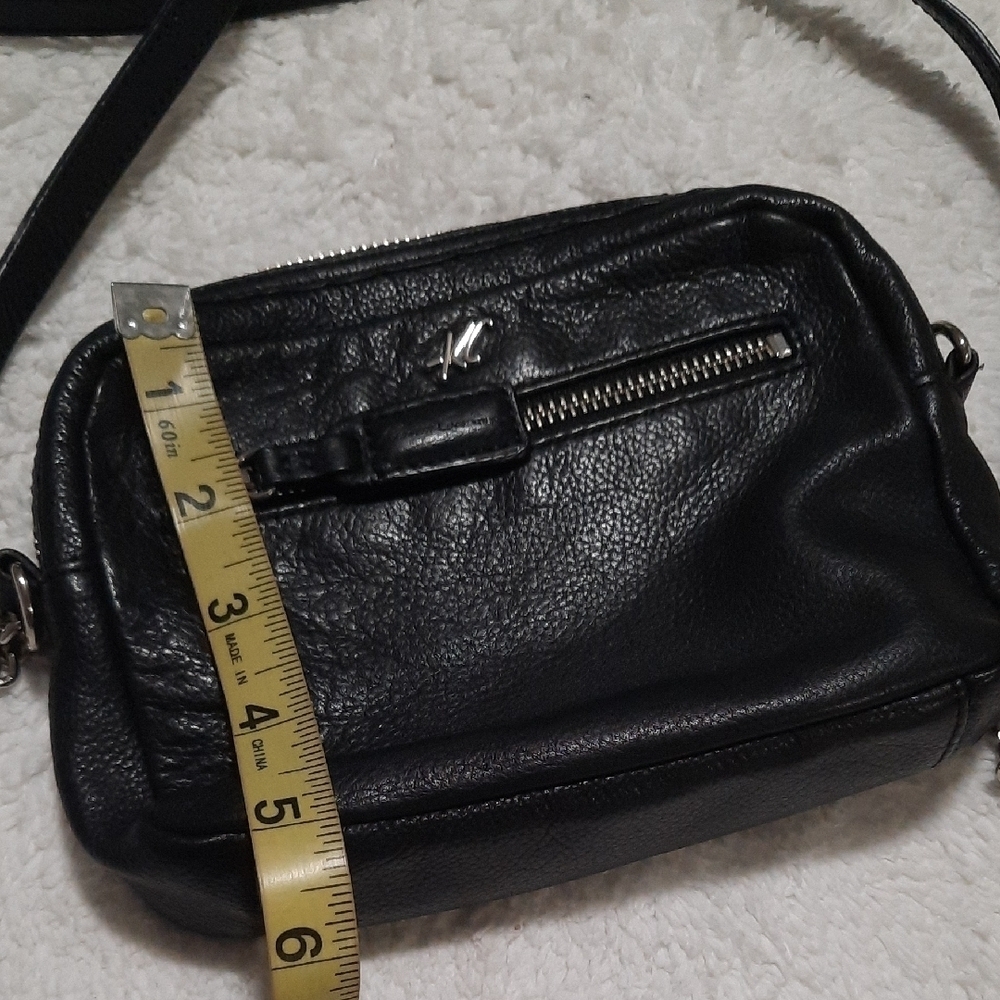 Kenneth Cole Black Leather Crossbody Bag - Picture 4 of 5